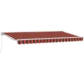 vidaXL Markisenrahmen Orange und Schwarz 350 x 200 cm