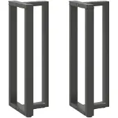 vidaXL Bartischbeine T-Form 2 Stk. Anthrazit 40x35x(110-111) cm Stahl