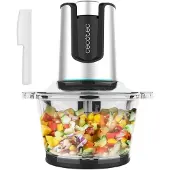 Cecotec 04859, 0,5 l, Schwarz, Silber, Transparent, Glas, Edelstahl, Tasten, 500 W