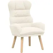 vidaXL Sessel Creme 69 x 74 x 93 cm Sherpa-Stoff