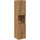 vidaXL Bad-Hängeschrank Artisan-Eiche 30x30x130 cm Holzwerkstoff