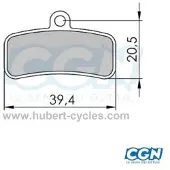 Clarks Shimano Saint M810-m820/zee M640 Disc Brake Pads Braun