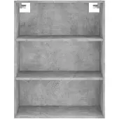 vidaXL Highboard Betongrau 69,5x32,5x180 cm Holzwerkstoff
