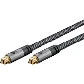Goobay TOSLINK-Kabel, 3 m, Sharkskin Grey