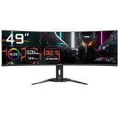 Gigabyte AORUS CO49DQ OLED-Monitor Curved, 124 cm (49"), 5120 x 1.440 Pixel DQHD, 0,03 ms, dreh-, neig-, höhenverst. HDM, DP, USB-C