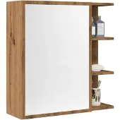 vidaXL Spiegelschrank Artisan-Eiche 62,5x20,5x64 cm Holzwerkstoff