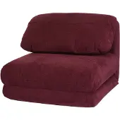Mendler Schlafsessel HWC-E68, Schlafsofa Funktionssessel Klappsessel Relaxsessel, Stoff/Textil bordeaux