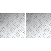 vidaXL Treppe Tritt Quadratisch 2 pcs Silber 20 x 20 cm Aluminium