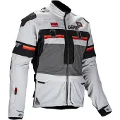 Leatt ADV Rally 5.5 Hellgrau Dunkelgrau Schwarz Textiljacke Größe 3XL