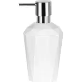 Spirella Seifenspender Crystal Flüssigseifen-Spender 300ml Langliebig und Robust Weiß