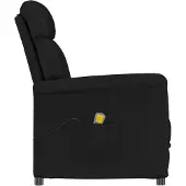 vidaXL Massagesessel Schwarz 96,5 x 70,5 x 95 cm Mikrofaser