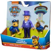 Ryhmä Hau PAW Patrol Hero Pups Actionfiguren-Set mit Chase Hundefigur, Chaos-Kätzchen Figur und Bürgermeister Besserwisser Figur, 3 Jahr(e), Paw Patrol, Mehrfarbig