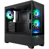 CoolBox GA250 Vision, Tower, PC, Schwarz, ATX, micro ATX, Mini-ITX, SGCC, Gehärtetes Glas, 40 cm
