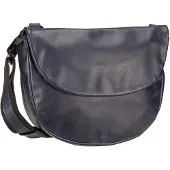 Harold's Leder Umhängetasche Schultertasche Caugio Handbag Double Dark Blue dunkelblau