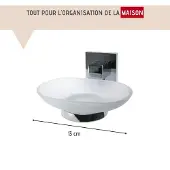 Fackelmann Glasablage »Mare«, BxHxT: 13 x 6 x 12 cm - silberfarben