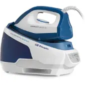 Orbegozo VP 8600, 2400 W, 130 g/min, Ceraniumsohle, 5 bar, 2 l, Blau, Weiß