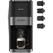 Cecotec 01853, Espressomaschine, 0,7 l, Kaffeekapsel, Gemahlener Kaffee, 1200 W, Schwarz, Grau
