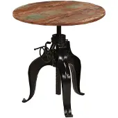 Helloshop26 Hochstuhl Stehtisch Bar Bistro aus massivem Recyclingholz 75 cm 0902074