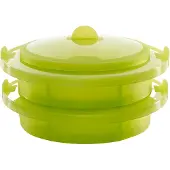 Lékué Töpfe & Pfannen Dampfgarer Stapelbar Silikon Green