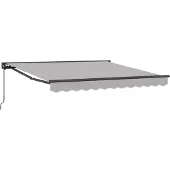 vidaXL Markisenrahmen Hellgrau 300 x 250 cm