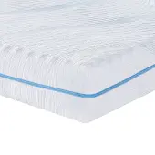 vidaXL Matratze Mittelfest 200 x 200 cm Weiß