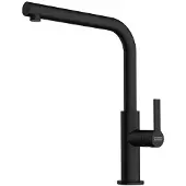 Franke MARIS SLIM L, Standard, Schwarz, Messing, Hebelgriffe, Einzelbild, Black matt