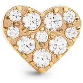 Daniel Wellington - Gold-plated single earring Heart with crystals DW00400868