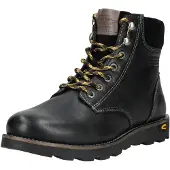 Camel active Schnürboot aus echtem Nappaleder in Schwarz | Gr.: 46