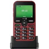 Doro Leva E10, Balken, Single SIM, 6,1 cm (2.4"), 0,3 MP, 1150 mAh, Rot