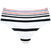 Naturana Badmode Bikini Slip Dames | Grösse: 40 | Farbe: Weiß/Schwarz