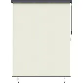 vidaXL Rollo Creme 200 x 250 cm Stoff und Aluminium