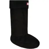 Hunter Socken Unisex Schwarz Fleece