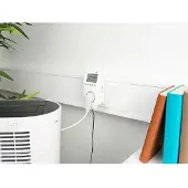 Revolt WLAN-Steckdosen-Thermostat für Heizgeräte, App, Sprachbefehl, Sensor