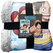 Lyo ONE PIECE PLAID SHERPA 100X150 CM LUFFY