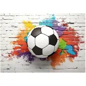 WALLARENA FOTOTAPETE Fußball Kinderzimmer 300x210