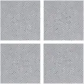 vidaXL Treppe Tritt Quadratisch 4 pcs Silber 30 x 30 cm Aluminium