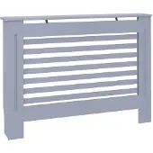 vidaXL Heizkörperverkleidung Anthrazit 112x19x81,5 cm MDF