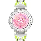Avizar , Vega Kinder‑Smartwatch wasserdicht mit Anruf & Herzsensor, Weiß / Grün