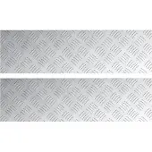 vidaXL Treppe Tritt Rechtwinklig 2 pcs Silber 70 x 20 cm Aluminium