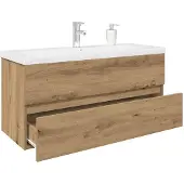 vidaXL Waschbeckenunterschrank mit Einbaubecken und Wasserhahn