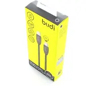 Budi - USB-C - USB-C 2.4A Kabel, 1 m (Schwarz)