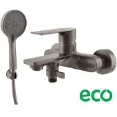 RAV copy of NIL Wand-Badewannenarmatur in Chrom SLEZAK Ihre Wahl: Mit Handbrause mit festem Halter,