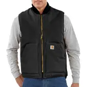 Carhartt Weste V01 Insulated Rib Collar Vest Herren Black-L