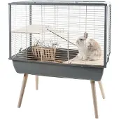Zolux Käfig für große Nagetiere Neo Muki H58, grau