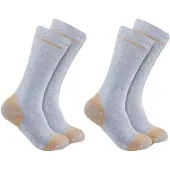 Carhartt Midweight Cotton Blend Steel Toe Boot Sock 2 Pair grey (GRY) XL