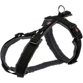 Trixie Premium Trekking Geschirr - schwarz/grafit - 80–97 cm/25 mm