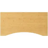 vidaXL Schreibtischplatte 110x55x4 cm Bambus