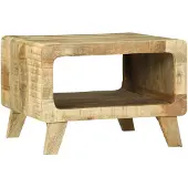vidaXL Couchtisch Braun 50 x 50 x 35 cm Massivholz Mango