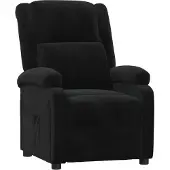 vidaXL Relaxsessel Schwarz Samt