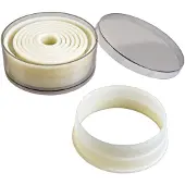 Ibili Round Smooth Cookie Cutter 9 Units Durchsichtig